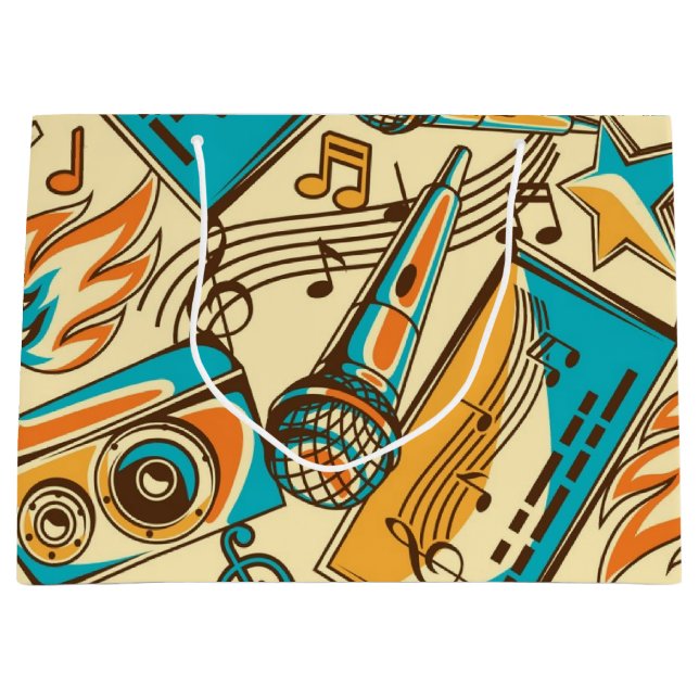 Bolsa De Regalo Grande Patrón musical (Anverso)