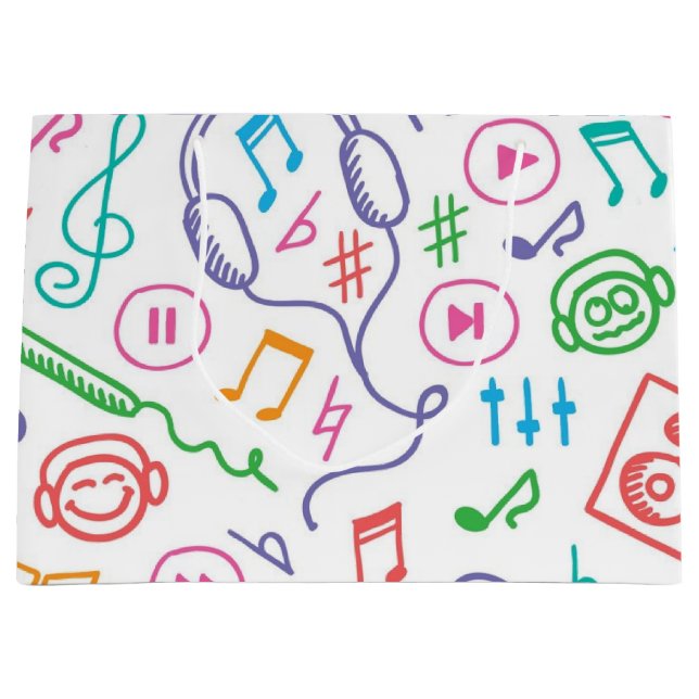 Bolsa De Regalo Grande Patrón musical (Anverso)