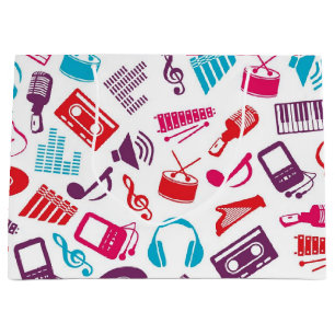 Bolsa De Regalo Grande Patrón musical