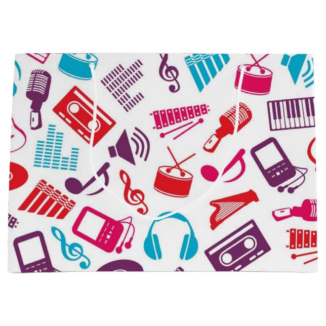 Bolsa De Regalo Grande Patrón musical (Anverso)