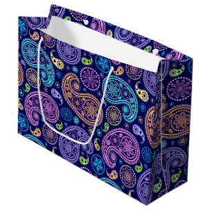 Bolsa De Regalo Grande Patrón Paisley moderno