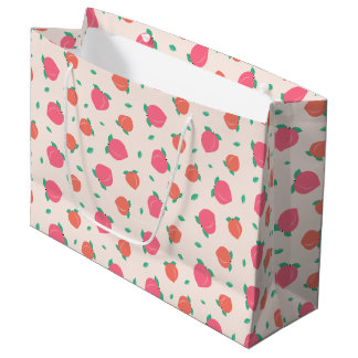 Bolsa De Regalo Grande Patrón rosa mate