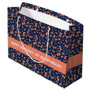 Bolsa De Regalo Grande Patrón Sin Margen De Las Bolas De Fútbol Estadouni