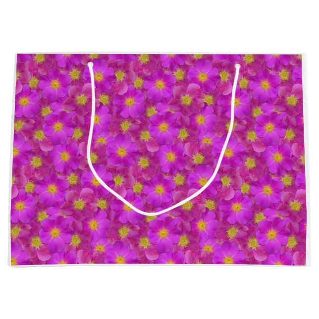 Bolsa De Regalo Grande Patrón sin soldadura de Rosa salvaje (Anverso)