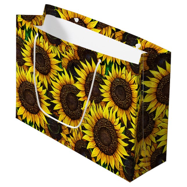 Bolsa De Regalo Grande Patrón Sunflower Grande Sunny (Angulo Anverso)