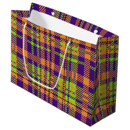 BOLSA DE REGALO GRANDE PATRONES DE HALLOWEB DE COLORES BRILLANTES