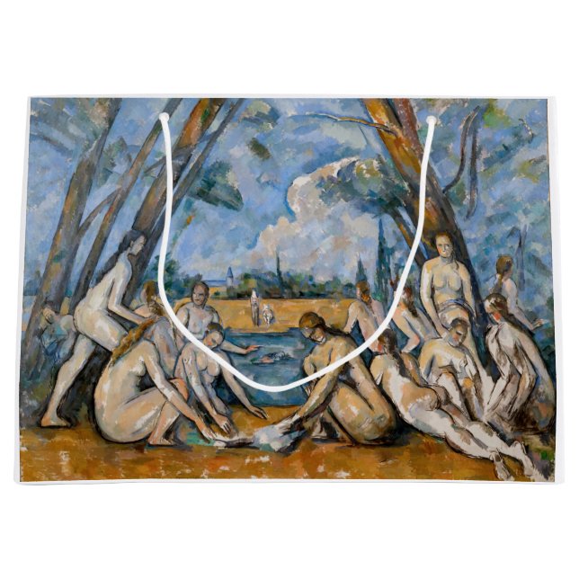 Bolsa De Regalo Grande Paul Cezanne - Los grandes bañistas (Anverso)
