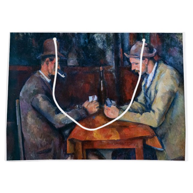 Bolsa De Regalo Grande Paul Cezanne - Los jugadores de cartas (Anverso)