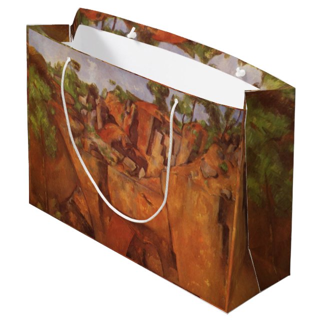 Bolsa De Regalo Grande Paul Cezanne Steinbruch Bibemus (Angulo reverso)