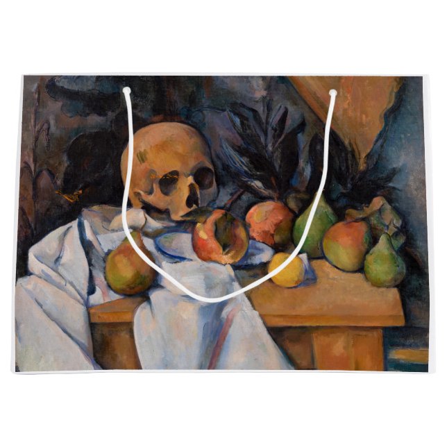 Bolsa De Regalo Grande Paul Cezanne - Todavía la vida con Skull (Anverso)