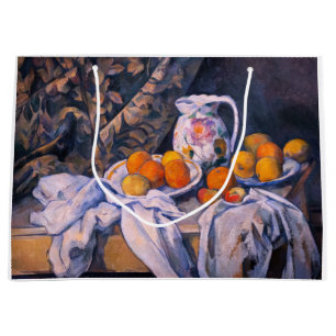 Bolsa De Regalo Grande Paul Cezanne - Todavía la vida con una cortina