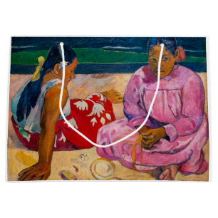 Bolsa De Regalo Grande Paul Gauguin - Mujeres tahitianas en la playa