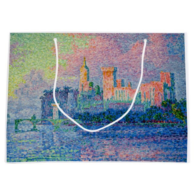 Bolsa De Regalo Grande Paul Signac - El Palacio Papal, Aviñón (Anverso)