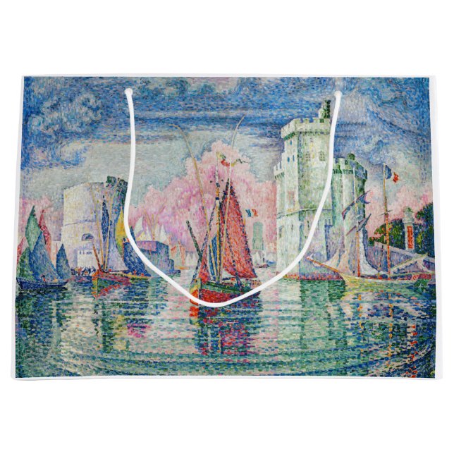 Bolsa De Regalo Grande Paul Signac - Entrada al puerto de La Rochelle (Anverso)