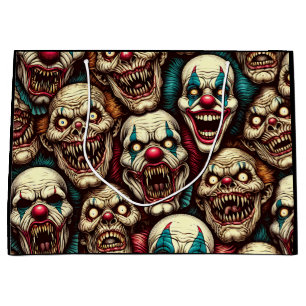 Bolsa De Regalo Grande Payaso Zombie espeluznante y aterrador