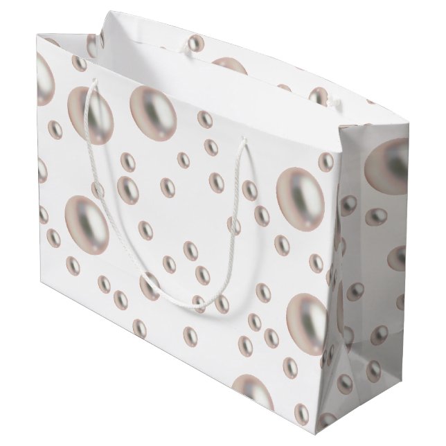 Bolsa De Regalo Grande Pearlsa y Prosecco Ducha Bridal (Angulo reverso)