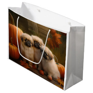 Bolsa De Regalo Grande Pechino Delicia Otoñal Calabaza 