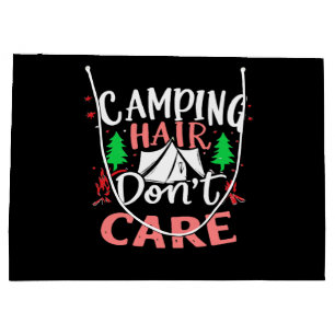 Bolsa De Regalo Grande Pelo de Camping No Me Importa Divertido