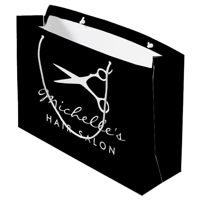 Bolsa De Regalo Grande peluquería personalizado sacos de regalo para prod (Angulo reverso)