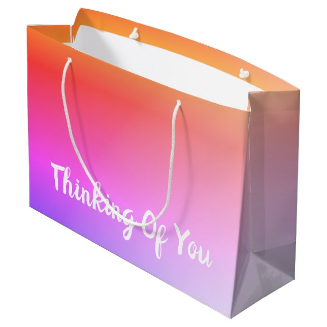 Bolsa De Regalo Grande Pensamiento Súper Bonito De Ti (Angulo reverso)