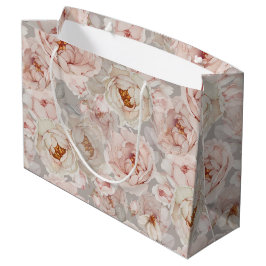 Bolsa De Regalo Grande Peony Elegante