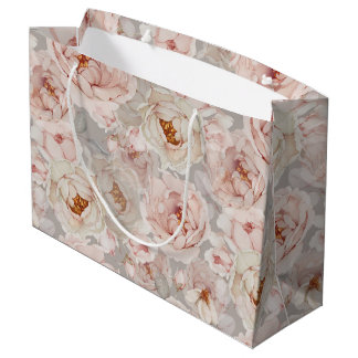 Bolsa De Regalo Grande Peony Elegante
