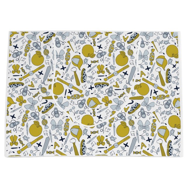 Bolsa De Regalo Grande Pequeñas cosas divertidas en la escuela (Anverso)