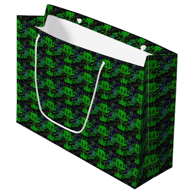 Bolsa De Regalo Grande Pequeño diablo verde (Angulo Anverso)