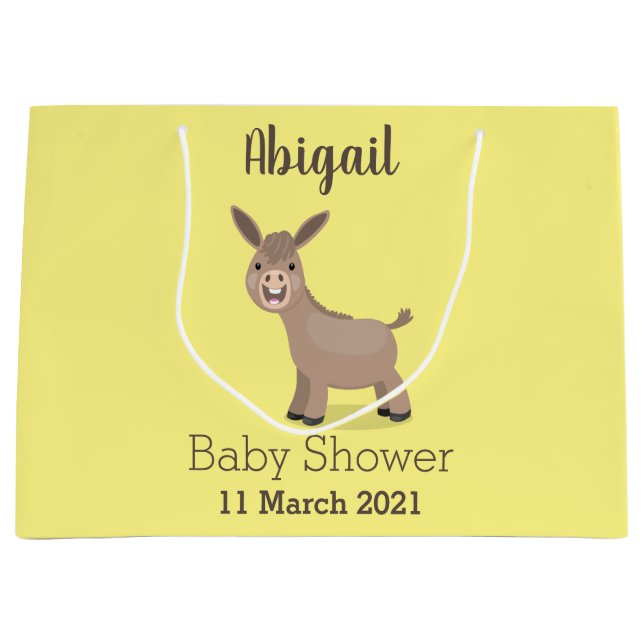 Bolsa De Regalo Grande Pequeño y feliz ilustracion de personalizado de bu (Anverso)