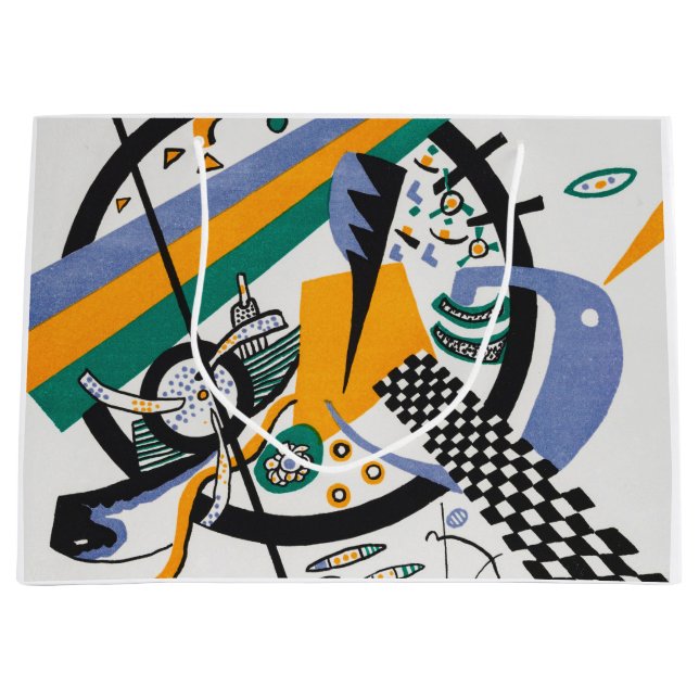 Bolsa De Regalo Grande Pequeños mundos IV, Resumen, Wassily Kandinsky (Anverso)