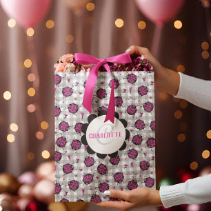 Bolsa De Regalo Grande Pequeños niños de insectos de aguijón rosados y ne