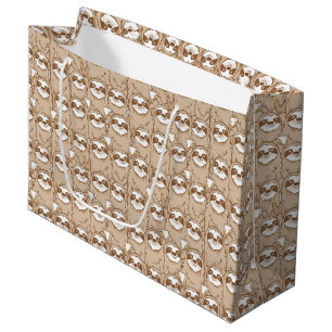 Bolsa De Regalo Grande Perezas y modelo del café