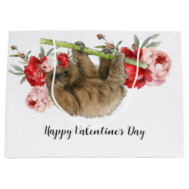 Bolsa De Regalo Grande Perezoso en el Día de San Valentín