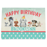 Perro cachorro feliz cumpleaños