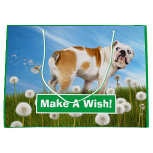 Bolsa De Regalo Grande Perro con Dandelion