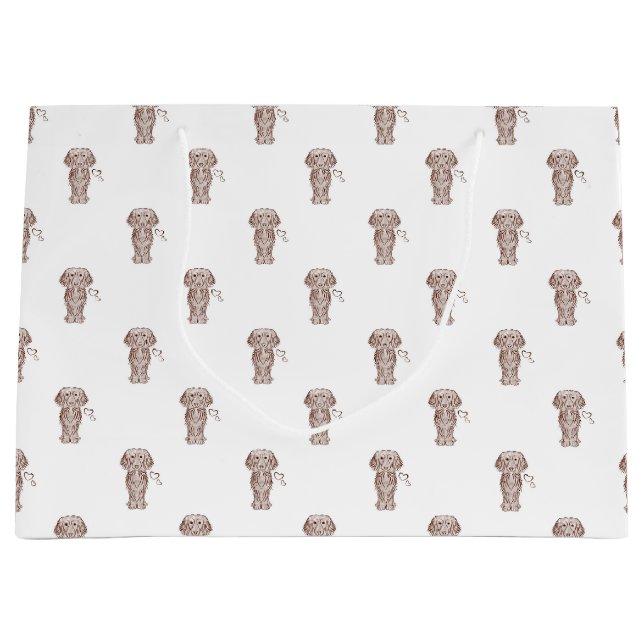 Bolsa De Regalo Grande Perro de Dachshund Sausage, de larga tradición (Anverso)