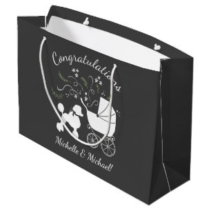 Bolsa De Regalo Grande Perro de perro de caramelo Baby Shower Puppy Sexo 