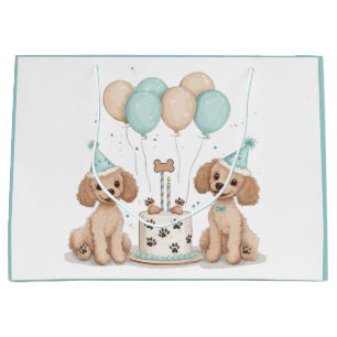 Bolsa De Regalo Grande Perros de canapé estándar de cumpleaños