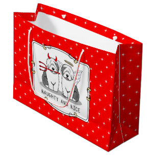 Bolsa De Regalo Grande Perros ingleses tristes y bonitos (Gris 1)