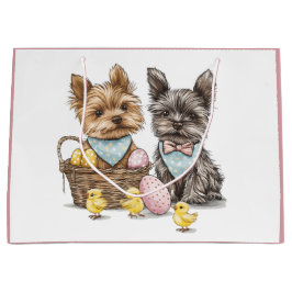 Bolsa De Regalo Grande Perros Terrier de Easter Yorkshire
