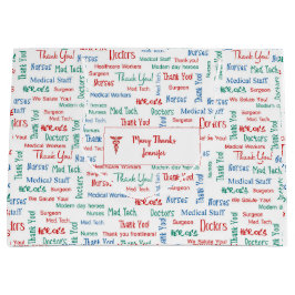 Bolsa De Regalo Grande Personal médico personalizado Gracias