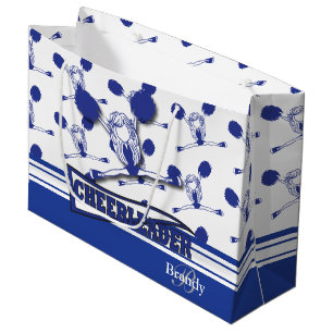 Bolsa De Regalo Grande Personalice a la animadora azul marino