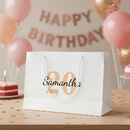 Bolsa De Regalo Grande Personalised Birthday Gift Bag, Birthday Gift Bag 