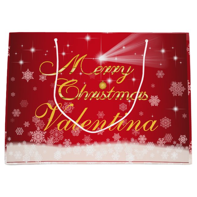 Bolsa De Regalo Grande personalisierbare Geschenktüte für Weihnachten (Anverso)