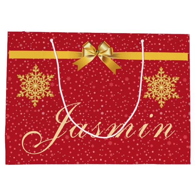 Bolsa De Regalo Grande personalisierbare weihnachtliche Geschenktüte (Reverso)
