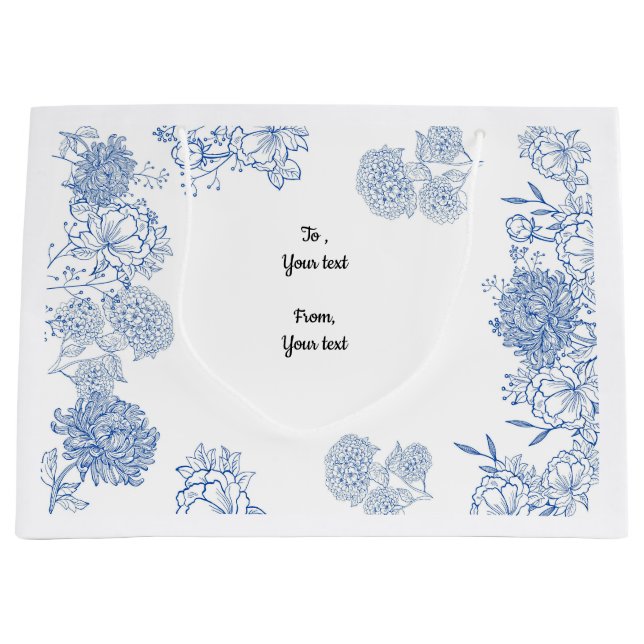 Bolsa De Regalo Grande Personalizable de bolso de regalo para la casa (Anverso)