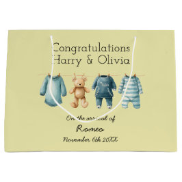 Bolsa De Regalo Grande Personalizable recién nacido