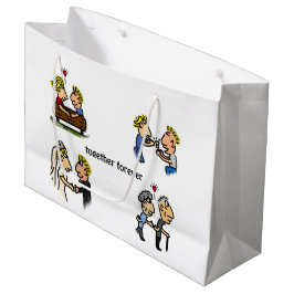 Bolsa De Regalo Grande Personalizado Aniversario 🎉 Cute Couple