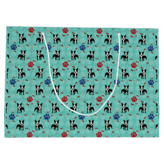 Bolsa De Regalo Grande Personalizado Boston Terrier