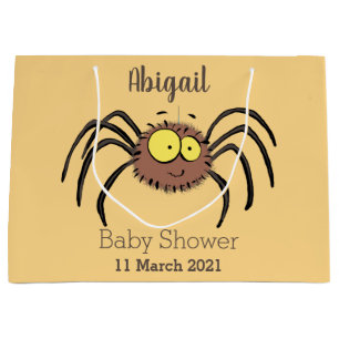Bolsa De Regalo Grande Personalizado de araña suave y adorable